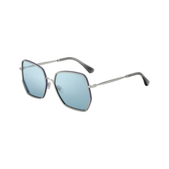 Jimmy Choo Sunglasses Aline Sil Frme Blue Lens