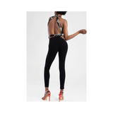 Sissyboy Omega Ryder Knit & Denim Combo W/ Rips Black