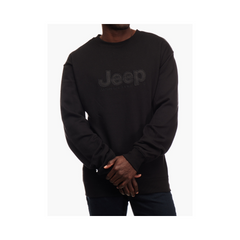 Jeep Logo Applique Crewneck Black