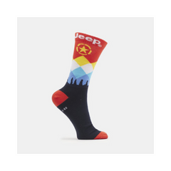 Jeep U 2 Pack Fun Sock Aus23049 Orange Multi