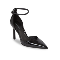 Calvin Klein Ftw Geo Stil Pump W Ankl Strp 90-Pat Black