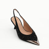 Nº21 23Icpxnv16046 Slingback Heels Black