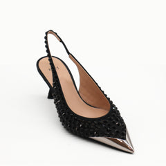 Nº21 23Icpxnv16046 Slingback Heels Black