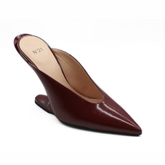 Nº21 23Icpxnv16002 Sculpted-Heel Slip On Leather Red