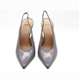 Nº21 23Icpxnv16003 Sculpted-Heel Leather Slingback Grey