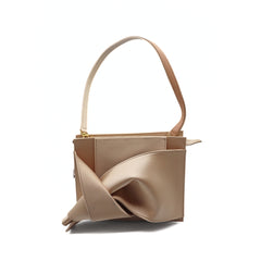 Nº21 23Ibp0962Rs01 Bow Bag Raso Nude