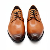 Le Manne Bhl-3 Mens Leather Shoe Tan