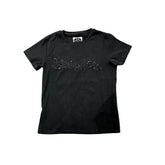 Sissy boy Ladies Regular T-Shirt With Lace Logo In Black