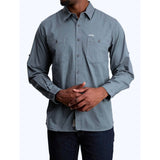 Jeep Mens Willys Long Sleeve Work Shirt In Blue