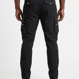 Vialli Mens Lawson Cargo Pants In Black
