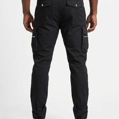 Vialli Mens Lawson Cargo Pants In Black