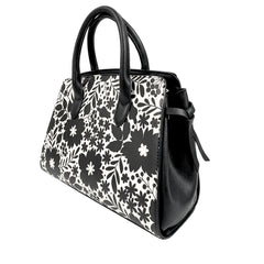Pierre Cardin Charlie Satchel Bag In Black & White