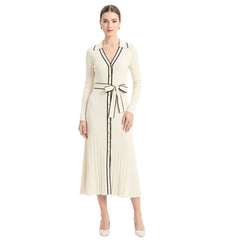 Pringle Womens Felicity Knit Dress In Cream