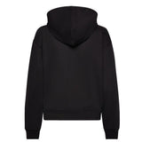 Calvin Klein Womens Monologo French Terry Hoodie In Black