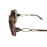 Swarovski Brown Plastic Frame Sunglasses For Women In Brown