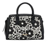 Pierre Cardin Charlie Satchel Bag In Black & White