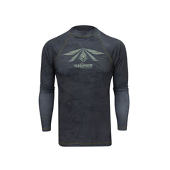 Sniper Mens L/S Rash Vest Ujmrv Jungle