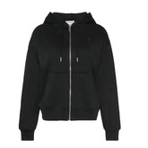 Calvin Klein Ladies Archive French Terry Hoodie In Black