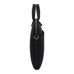 Elle Embossed Slimline Laptop Bag In Black