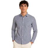 Harmont & Blaine Mens Basic Shirt In White And Navy