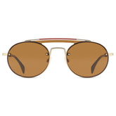 Tommy Hilfiger Gigi Hadid 3 Brown Lens Sunglasses In Light Gold