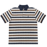 Polo Mens Printed Dm Short Sleeve Golfer In Blue Multi