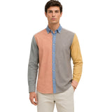 Harmont & Blaine Mens Patchwork Shirt In Multi