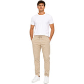 Harmont & Blaine Mens Jogger Fit Pants In Khaki