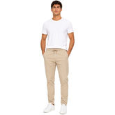 Harmont & Blaine Mens Jogger Fit Pants In Khaki