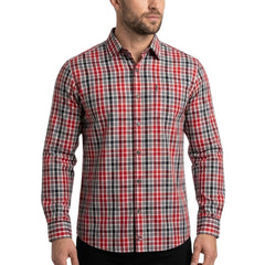 Sniper Mens Shirt In Red And Black