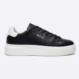 Replay Mens Notting Soft Sneakers In Black And White