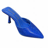 Sissy Boy Womens Open Back Court Heels In Cobalt