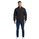 Soviet Mens Daxton Quilted Puffer Jacket In Black