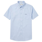 Pringle Mens Short Sleeve Classic Shirt In Light Blue