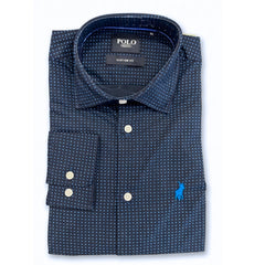 Polo Mens Mico Printed Floral Shirt In Navy