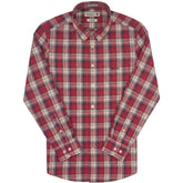 Pringle Mens Floyd Long Sleeve Check Classic Shirt In Red