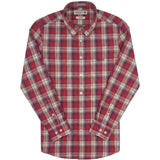 Pringle Mens Floyd Long Sleeve Check Classic Shirt In Red