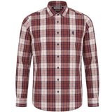 Pringle Mens Long Sleeve Tailored Mens Shirts In Red