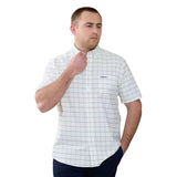 Pringle Mens Oscar Short Sleeve Classic Oxford Shirt In White