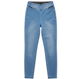 Freddy Womens High Waisted Jegging With Cut Out Detail In Denim Light Blue