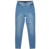 Freddy Womens High Waisted Jegging With Cut Out Detail In Denim Light Blue