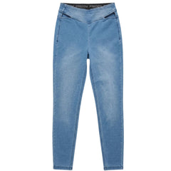 Freddy Womens High Waisted Jegging With Cut Out Detail In Denim Light Blue