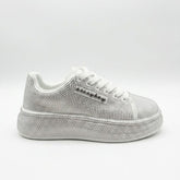 Sissy Boy Womens Emblazon Shoes In White