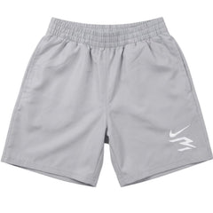 Nike Boys Woven Defense Badge Shorts In Grey