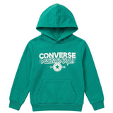 Converse Boys Bleacher Athletic Pull Over Hoodie In Green