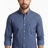 Polo Mens Block Dobby Shirt In Navy