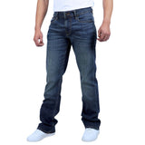 Guess Mens Bootleg Jeans In Dark Wash