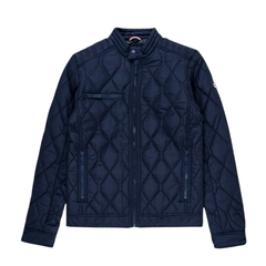 Ben Sherman Mens Quilted Bomber Jacket In Navy