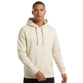 Jeep Mens Oversized Fleece Pullover Hoodie In Off White