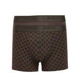 Polo Mens 2 Pack Boxers In Brown